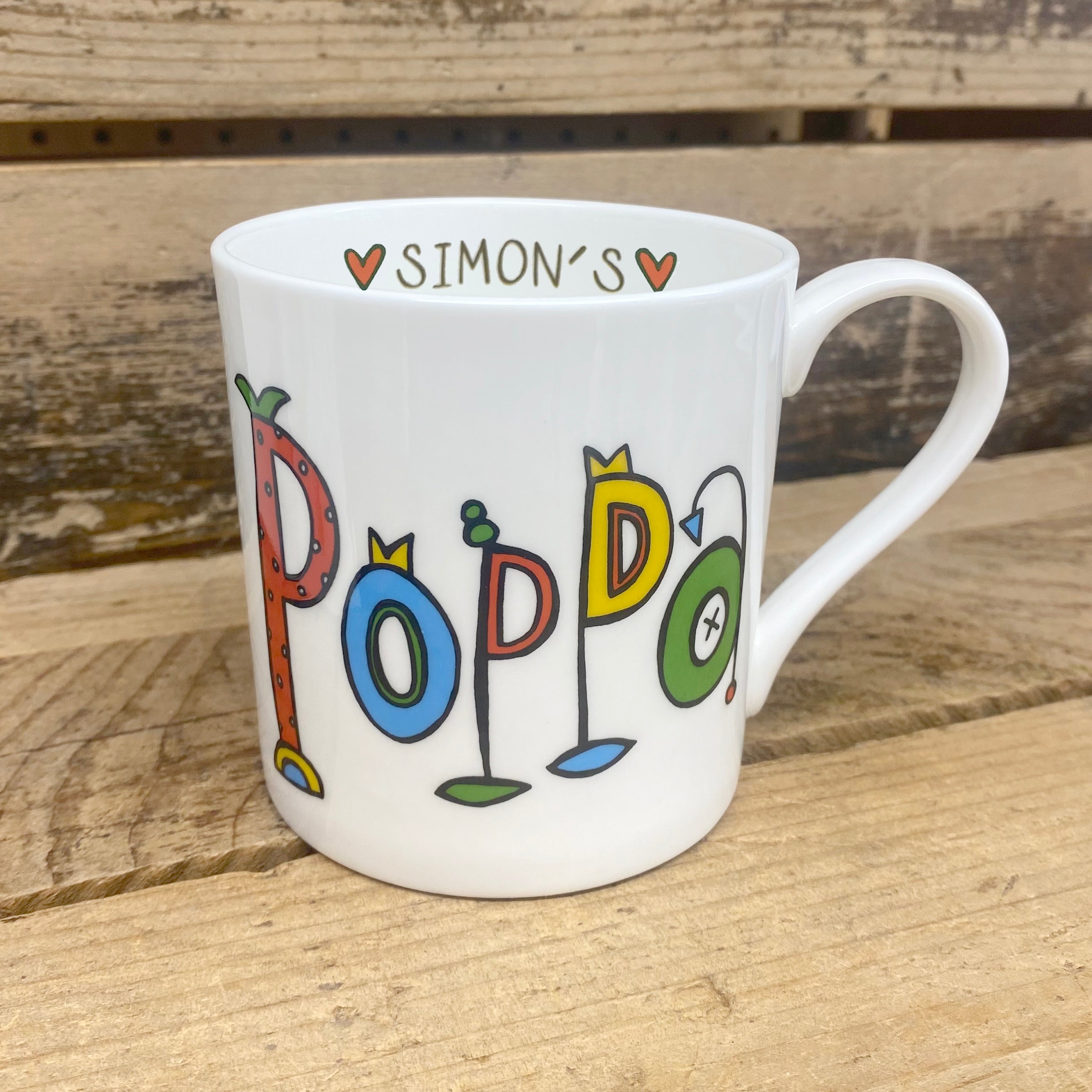 Personalised Poppa Mug