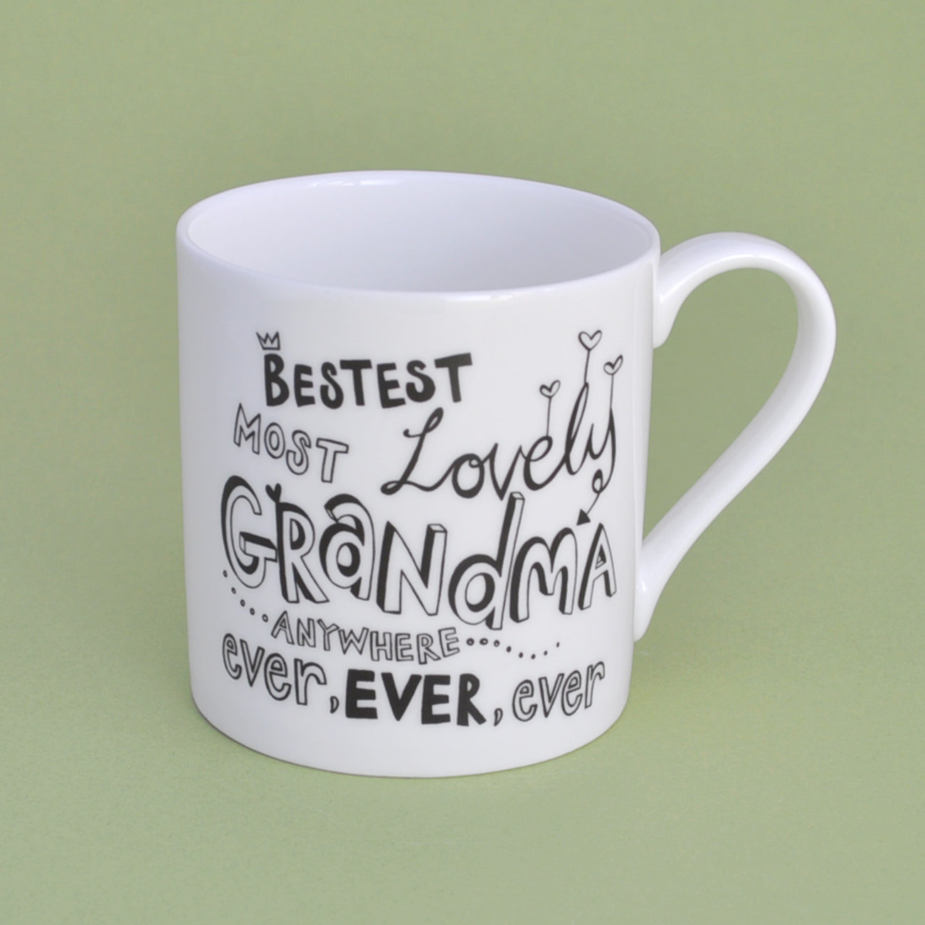 B&W Personalised Grandma Mug