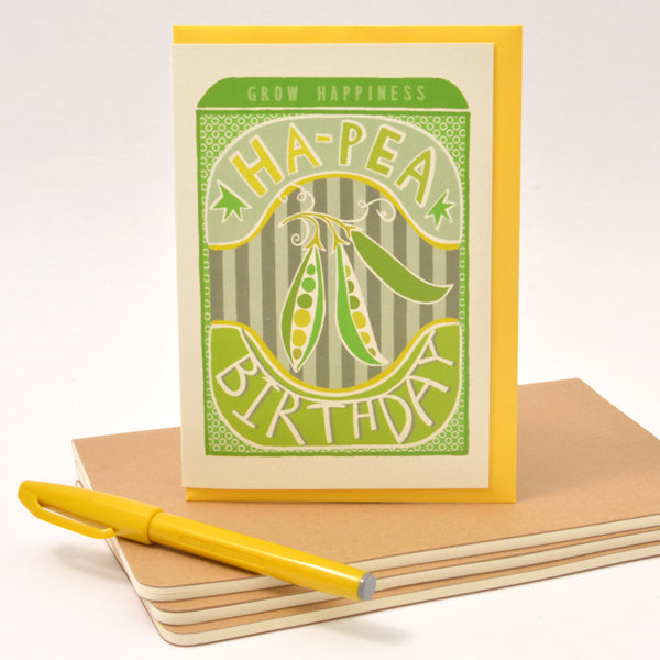Ha-pea Birthday Greetings Card
