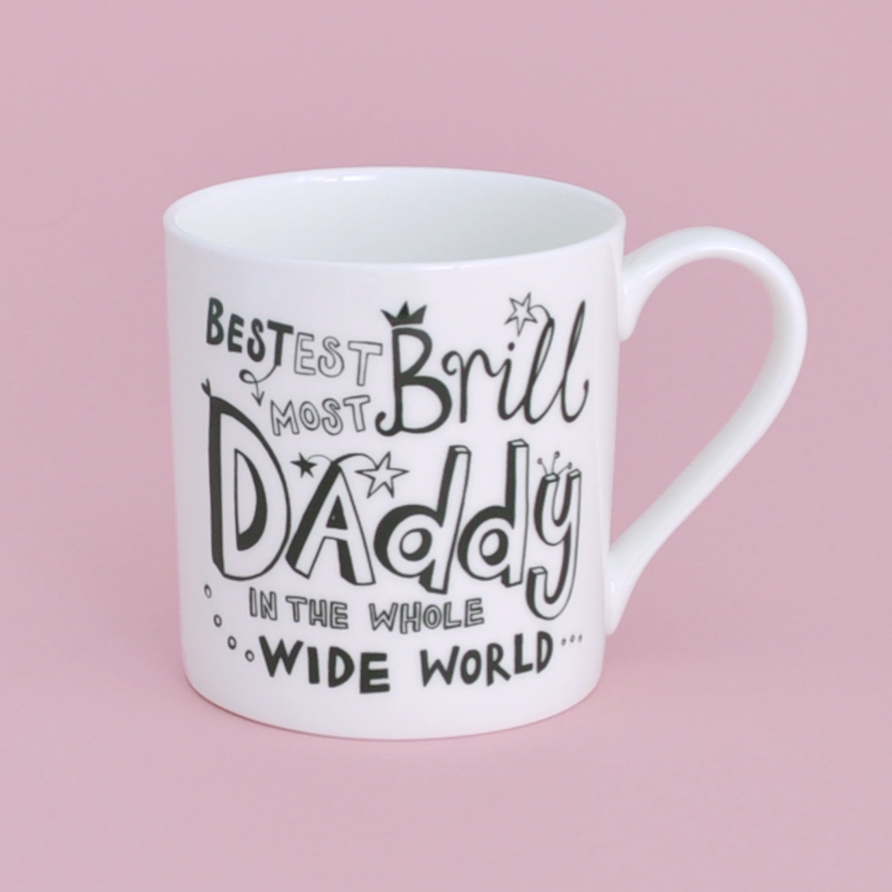 B&W Personalised Daddy Mug