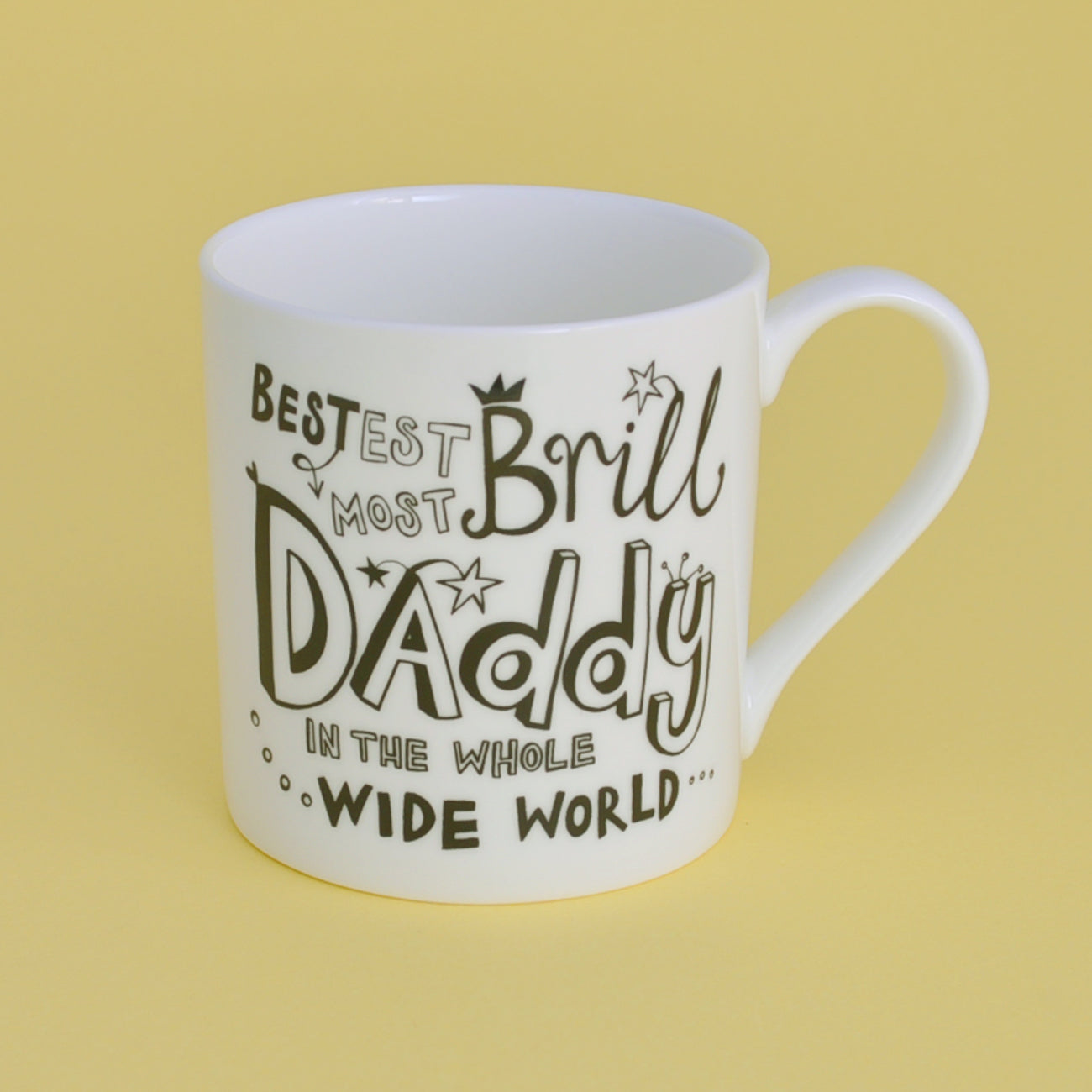 B&W Personalised Daddy Mug