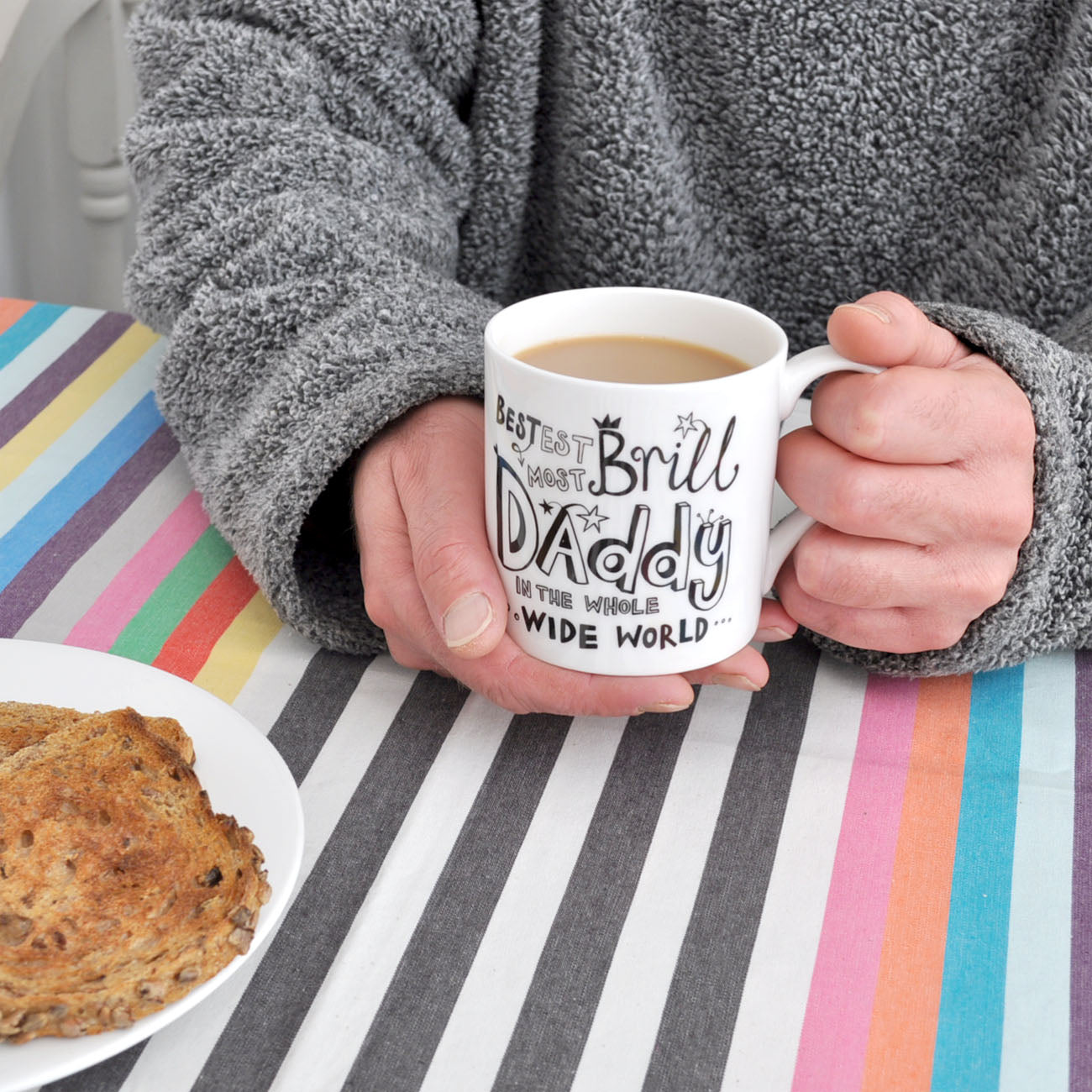 B&W Personalised Daddy Mug