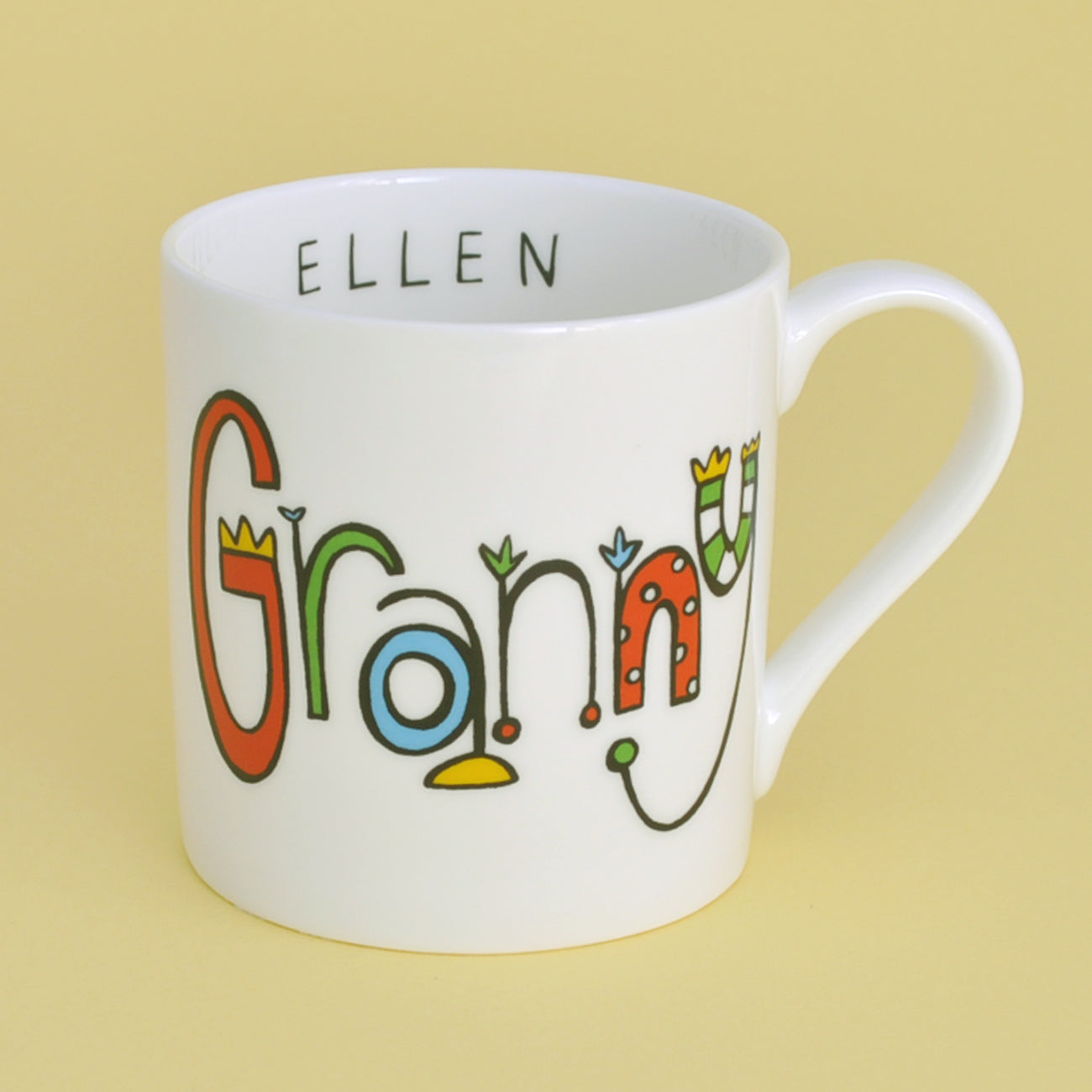 personalised granny china mug