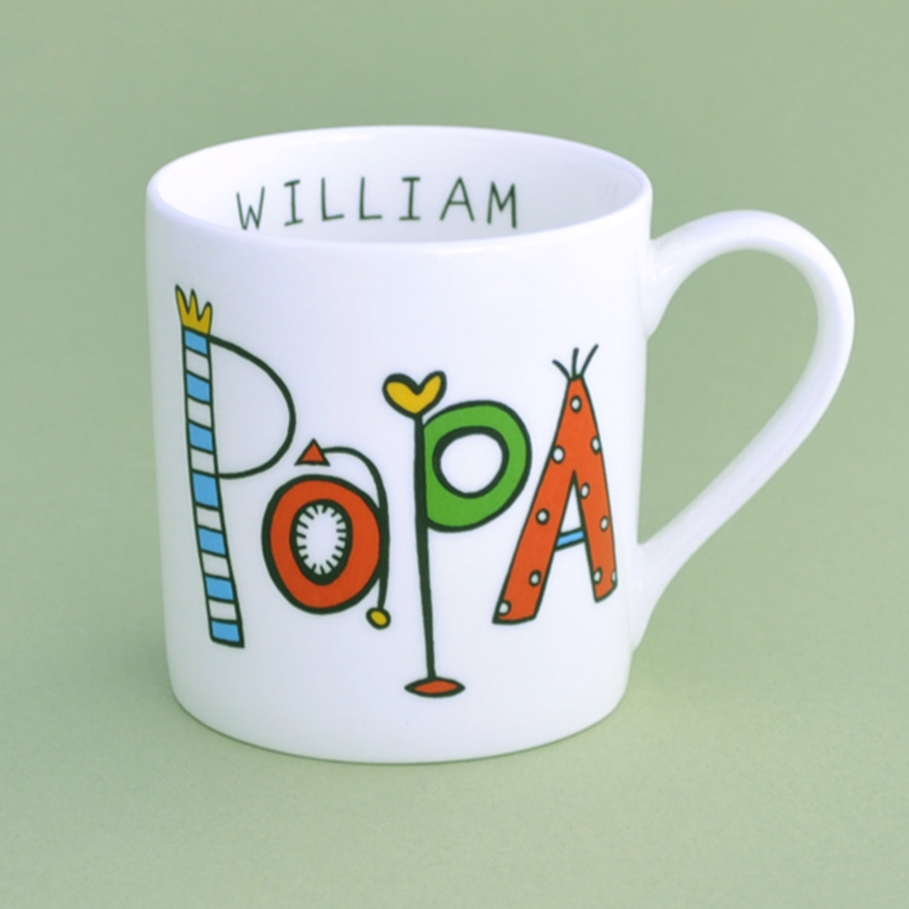 personalised papa china mug