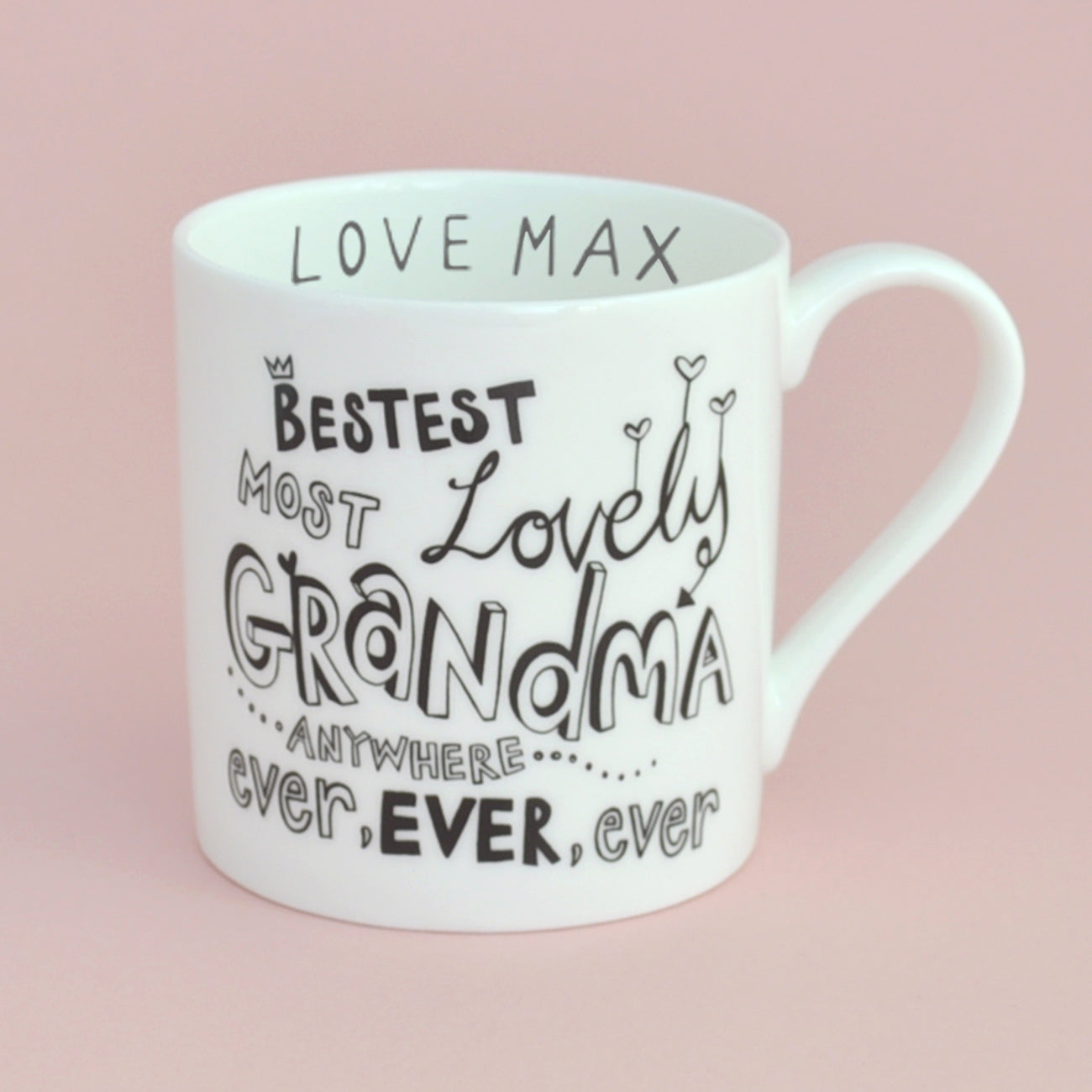 B&W Personalised Grandma Mug