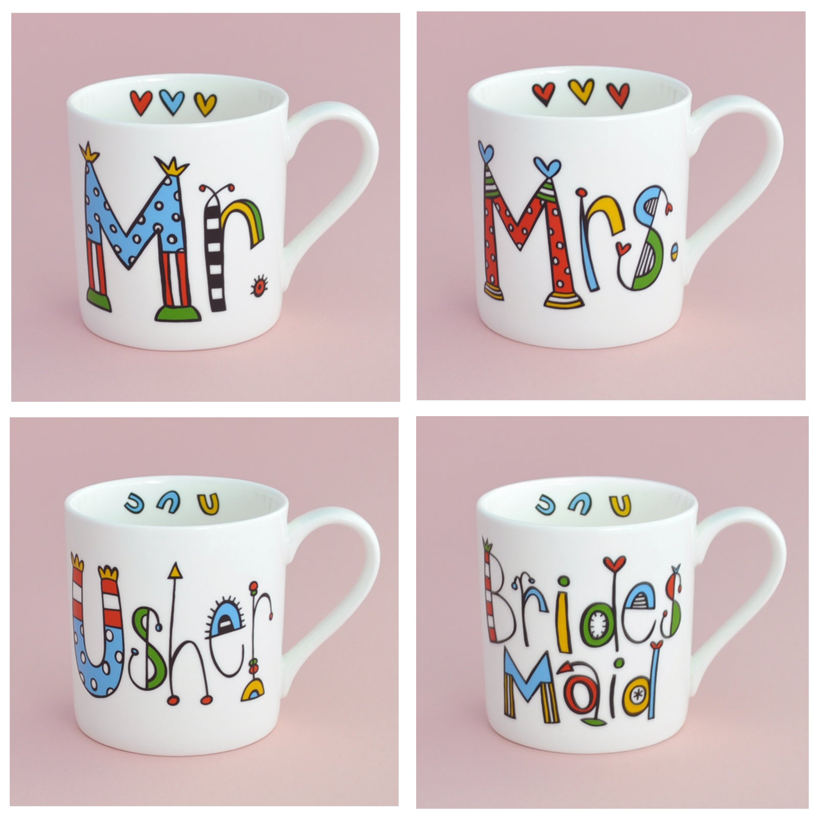 Personalised Bridesmaid Wedding Mug