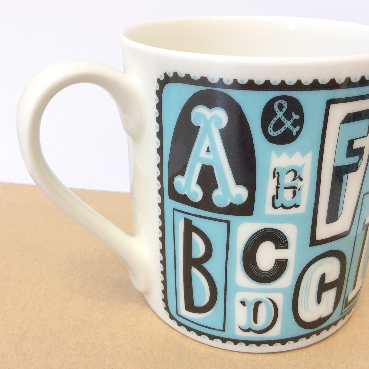Pintuck ABC Alphabet Mug